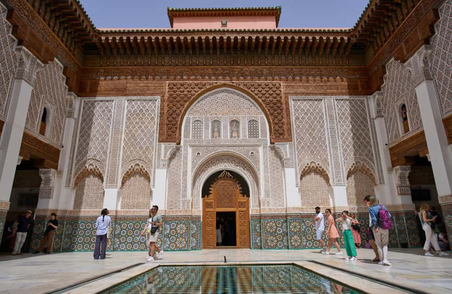 Marrakech: Madrasa Ben Youssef, Secret Garden & Medina Tour - Ben Youssef Madrasa and the details worth noticing