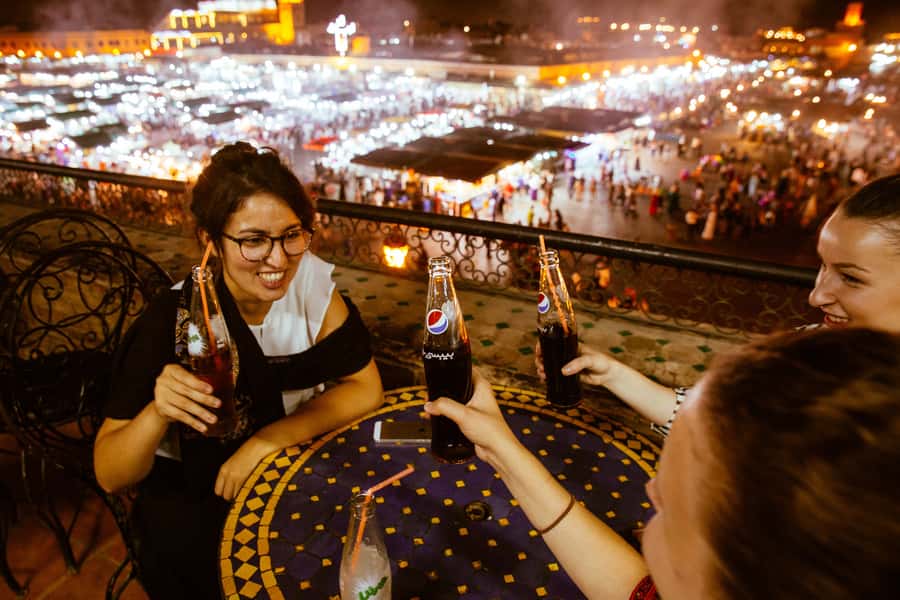Marrakech Magic 2.5-Hour Private Night-Time Tour - Jemaa el-Fna when the food stalls light up