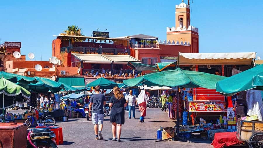 Marrakech: Medina and Souks Walking Tour - Taking tea above the souks