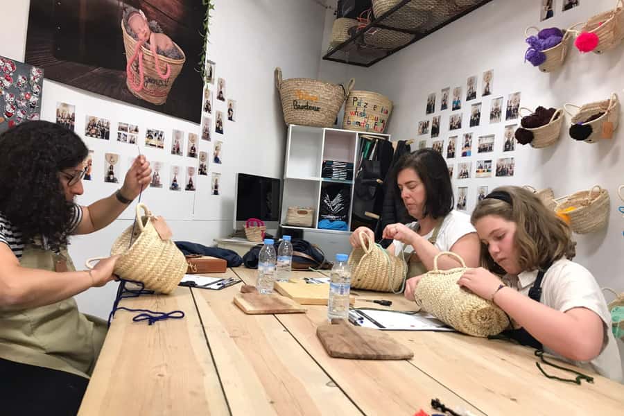 Marrakech Medina Basket Embroidery Workshop - What the $43 price includes
