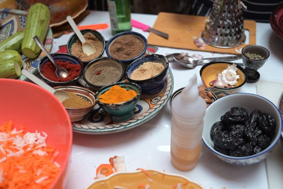 Marrakech: Moroccan Cooking Class with a Local Family - Learning Moroccan spices before you cook