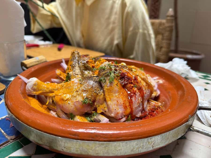 Marrakech: Moroccan Cooking Class with Local Chef - Shopping for ingredients in a local souq
