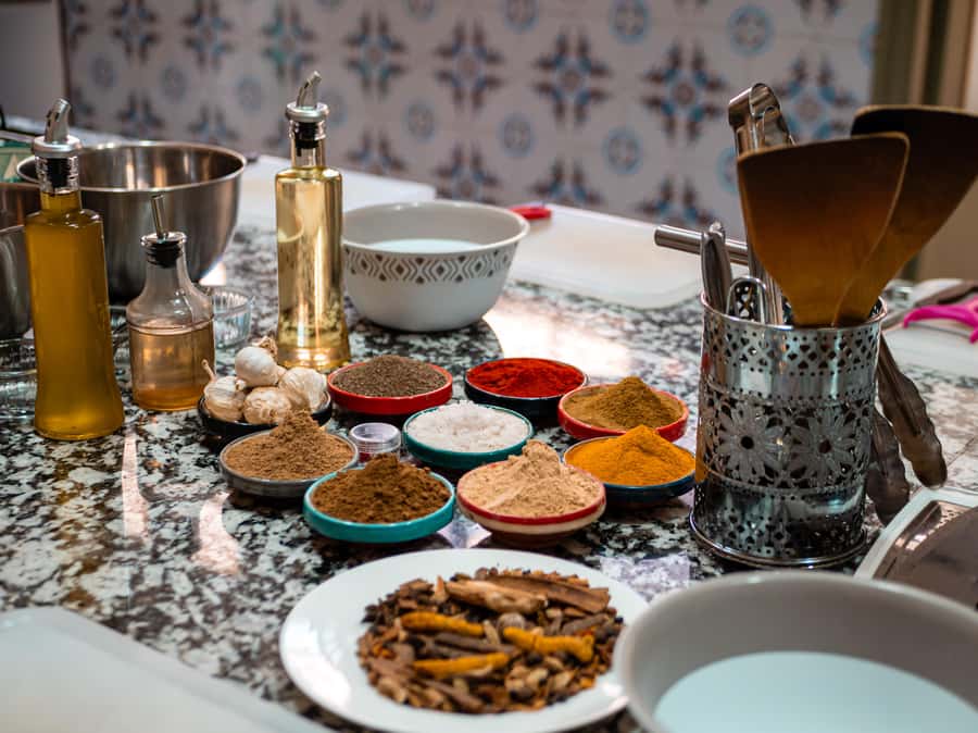 Marrakech: Moroccan Cooking Class with Market Visit and Meal - Sitting Down to Eat Your Own Moroccan Feast