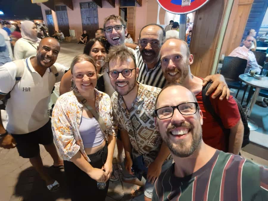 Marrakech Night Street Food Tour / Taste The Real Marrakech - Meeting at Café de France and entering the Medina