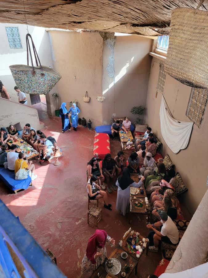 Marrakech: Ourika Valley, Waterfalls Private Trip with Lunch - Lunch beside the Ourika River