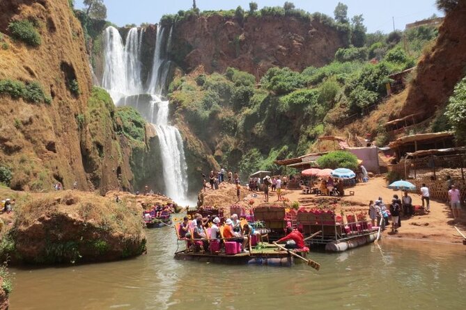 Marrakech : Ouzoud Waterfalls, Guided MountainTour & Boat Ride - Lunch near the falls and the extra cash you need