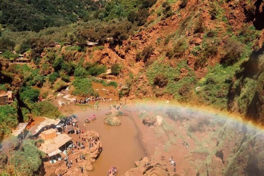 Marrakech: Ouzoud Waterfalls Trip, Guided Hike & Boat Option - The boat ride under the spray