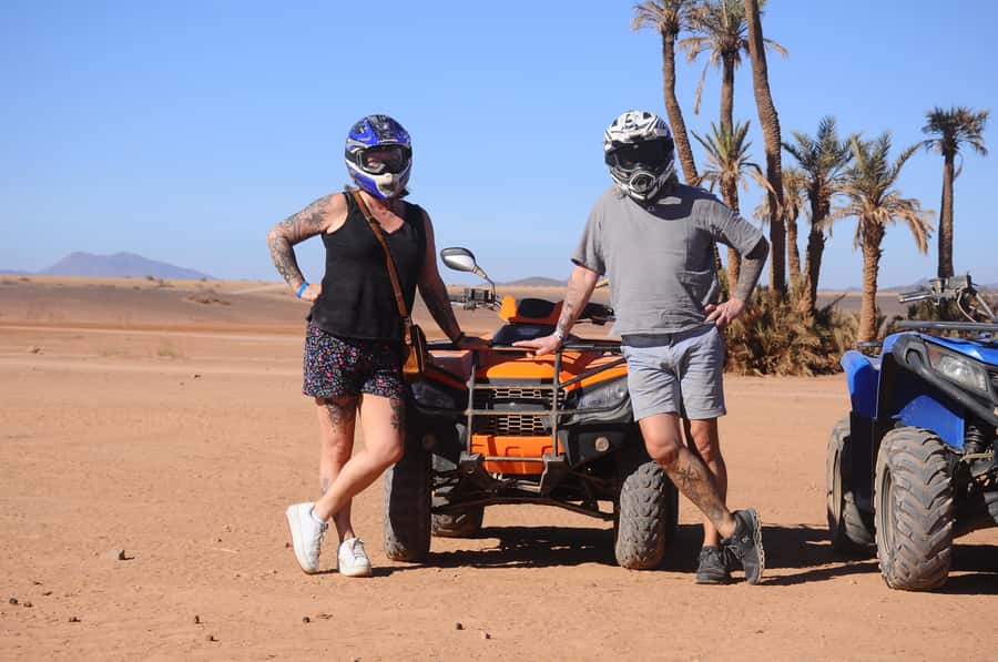 Marrakech: pack quad and camel ride in the palm grove - The mint tea stop, with bread, honey, and olives