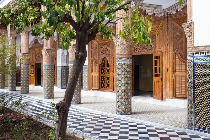 Marrakech: Palace, Museum, Madrasa & Medina Highlights Tour - Ben Youssef Madrasa, the tour’s visual highlight