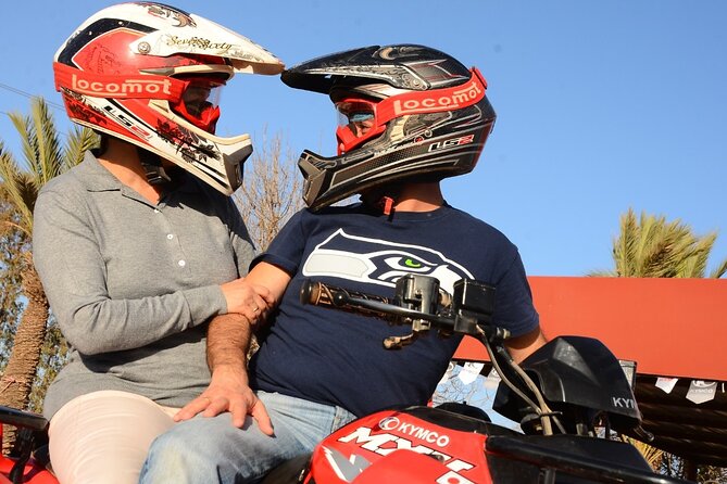 Marrakech Palm Grove 2-Hour Quad Biking Adventure. - Palm trees, rocky tracks, and desert views