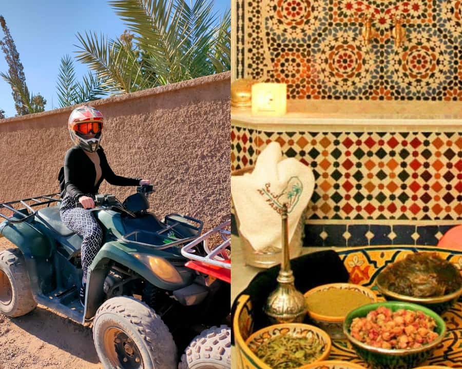 Marrakech: Palmeraie Quad Bike & Traditional Moroccan Spa - Mint tea and a village welcome