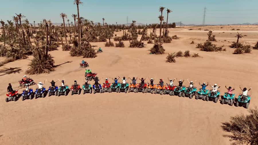 Marrakech: Quad activity in the Palmeraie with Tea break - Two hours through palms, villages, and open desert