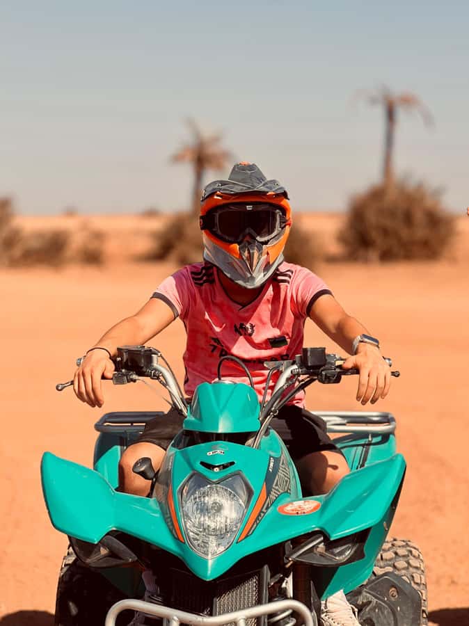 Marrakech: Quad activity in the Palmeraie with Tea break - Safety training before the first ride