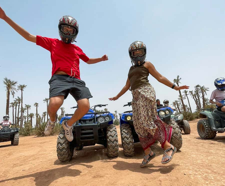 Marrakech Quad Bike Experience: Desert and Palmeraie - Getting ready before the engines start