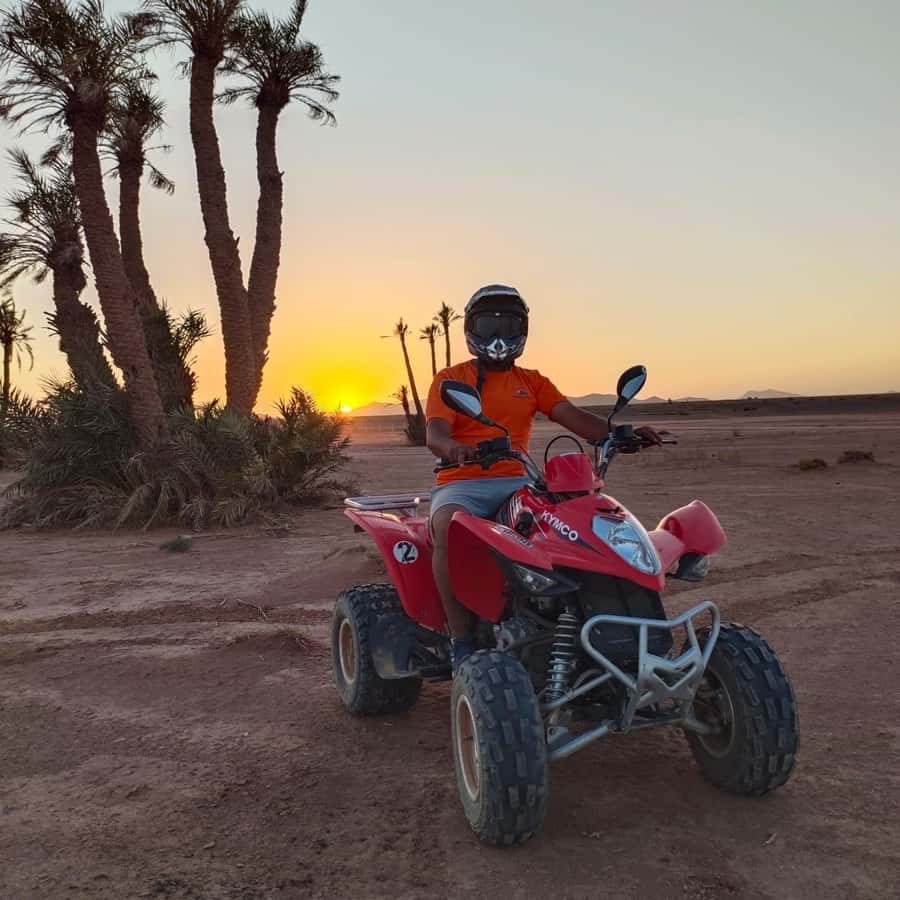 Marrakech: Quad Bike Tour to Palm Oasis and Jbilat Desert - Leaving Marrakech for the Palmeraie