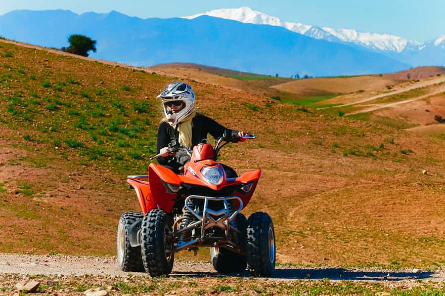 Marrakech: Quad Bike Tour to Palm Oasis and Jbilat Desert - The palm grove photo stop