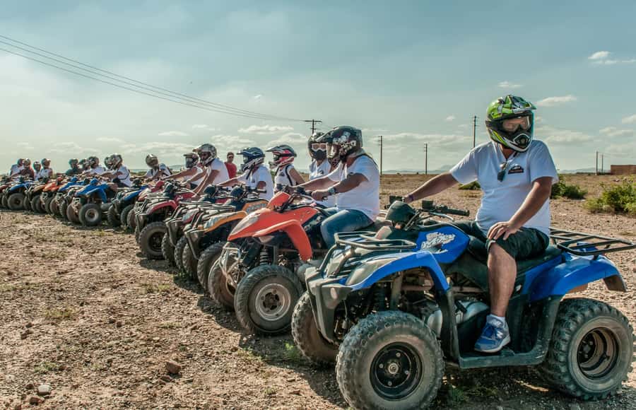 Marrakech: Quad Tour in Jbilets Desert with Palm Grove - Safety briefing, goggles, and the five-minute test ride