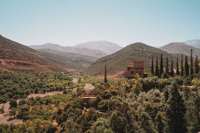 Marrakech: Three Valleys, Atlas, Camel Ride, Waterfalls, & Lunch - Camel riding near Takerkoust