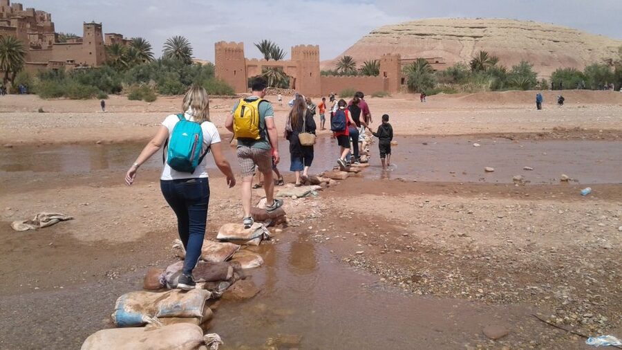 Marrakech to Ouarzazate: Day Trip to Kasbah Ait Ben Haddou - Passing Atlas Studios on the way to Ouarzazate