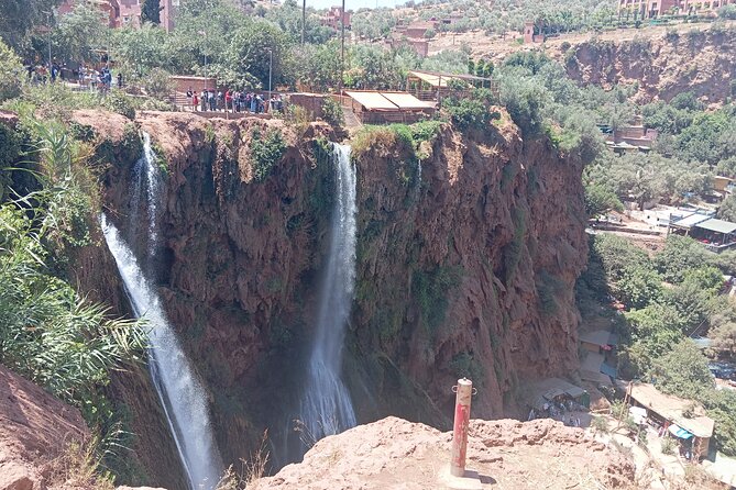 Marrakech to Ouzoud Waterfalls Day Tour - The boat ride at the base of the falls