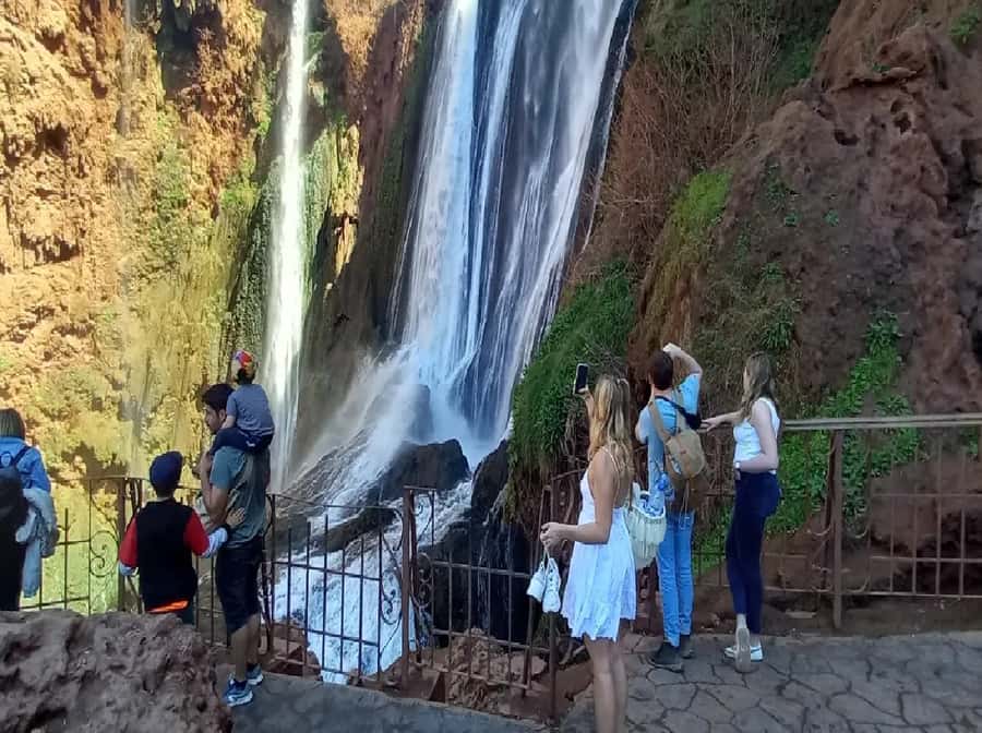 Marrakech to Ouzoud waterfalls day tour - Guide & boat ride - Leaving Marrakech through the Tadla plains