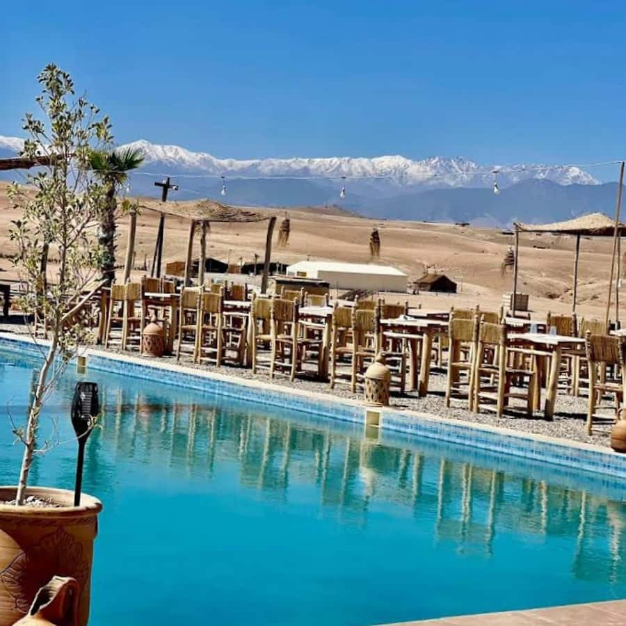 Marrakesh: Agafay Desert Tour with Lunch and Swimming Pool - The Argan Women’s Cooperative Stop