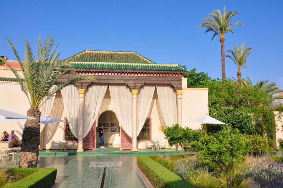 Marrakesh: Bahia Palace, Ben Youssef Medersa & Secret Garden - Walking through Souk Semmarine