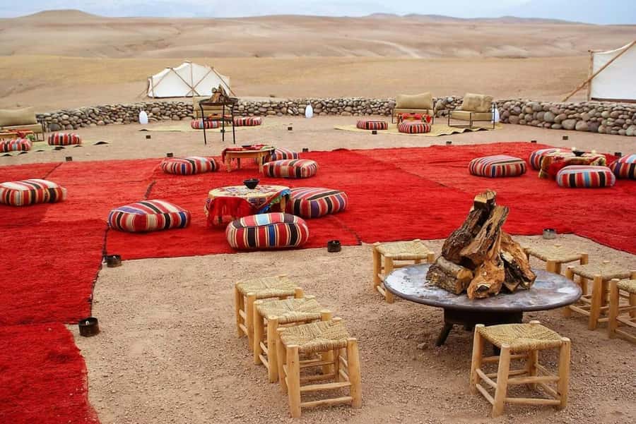 Marrakesh: Desert & Mountain Tour with Camel Ride & Lunch - The Agafay Desert and its rocky camel ride