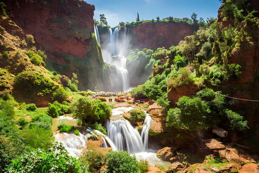 Marrakesh: Ouzoud Waterfalls Trip with Hike & Boat Option - The boat ride beneath Ouzoud Falls