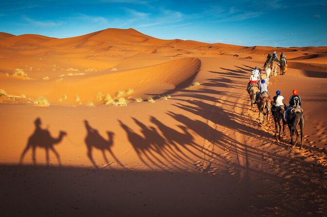 Merzouga Camel Ride & Overnight Desert Camps - Arriving at camp with tea, dinner, and music