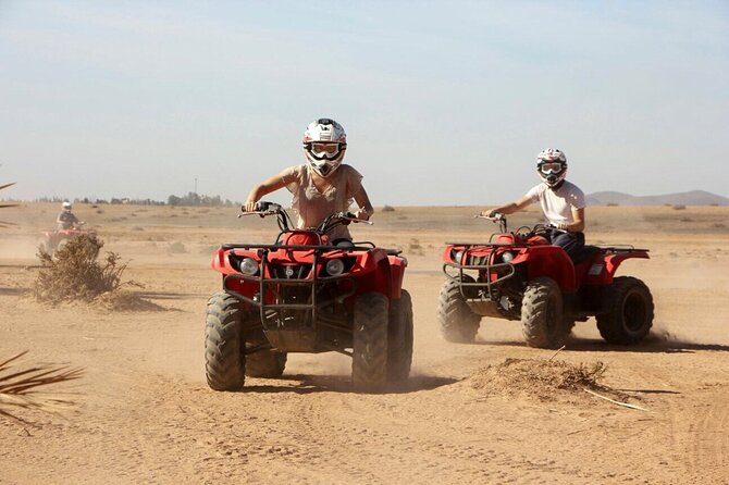 Merzouga Desert Quad bike Adventure with Sand boarding - Riding into the Erg Chebbi dunes