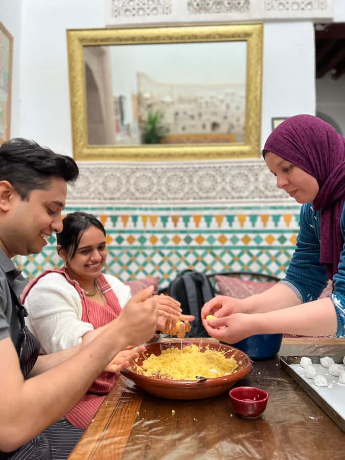 Moroccan Crepes & Pastries Kitchen - Mint tea, fresh pastries, and the best part of the class