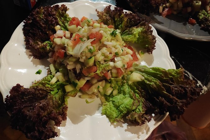 Moroccan Cuisine Fez Cooking Class - Eating your own meal on the patio