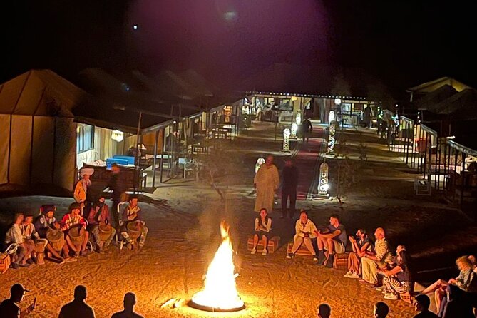 Private Luxury Tents ,Camel ride and Sandboard in Merzouga Desert - Dinner, Dietary Needs, and the Campfire Evening