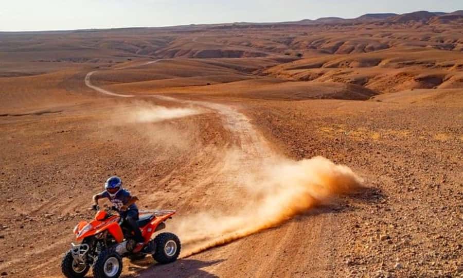 Quad bike and Lunch & Pool in Desert Marrakech Agafay - Leaving Marrakech for the Agafay Desert