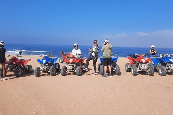 Quad Bike and Sandboarding on Sand Dunes Wild Beach - The Berber village stop adds useful context