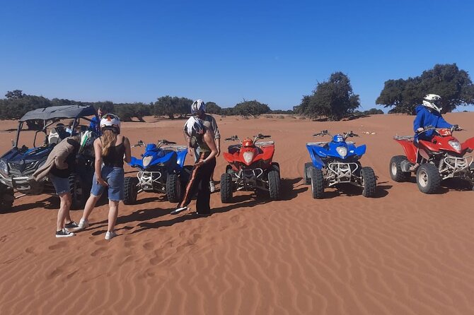 Quad Bike and Sandboarding on Sand Dunes Wild Beach - Sandboarding on a smaller, easier dune