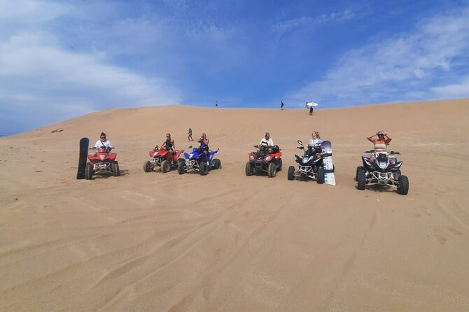 Quad Bike and Sandboarding on Sand Dunes Wild Beach - Ocean views and the Moroccan tea break