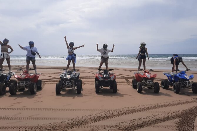 Quad Bike and Sandboarding on Sand Dunes Wild Beach - Who will enjoy this outing most?