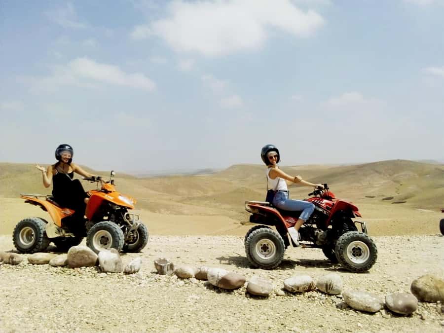 Quad bike & Camel ride in Agafay with dinner at Chouf L’or - Slowing down for the one-hour camel ride