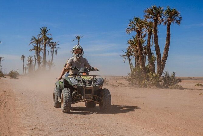 Quad bike ride palm grove Desert of Marrakech mountain bike - Equipment, guides, and how the ride is managed