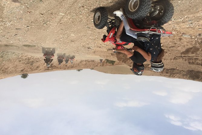 Quad biking excursion in The Desert Of Agafay & Lalla takerkoust - Riding through villages, woods, and open country