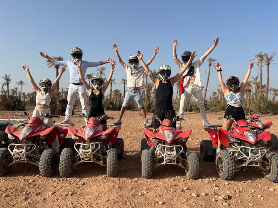 Quad biking in Marrakech's desert palm grove - From Marrakech to the Palmeraie by included transfer