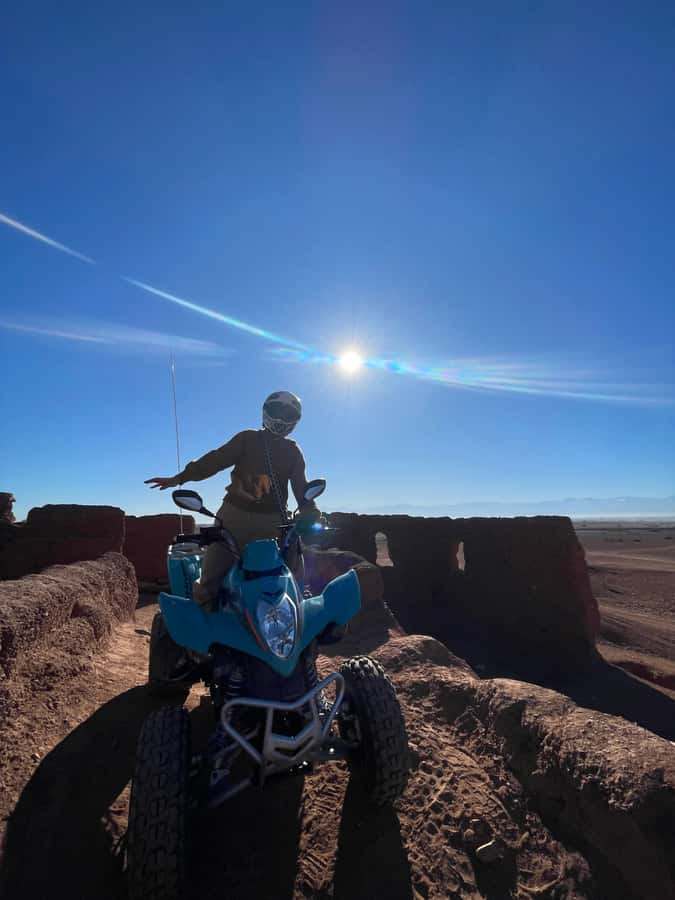 Quad biking in Marrakech's desert palm grove - The photo break and the practical value of stopping