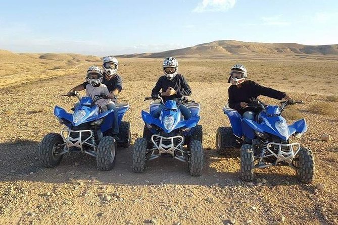 Quad Biking In The Rocky Desert of Agafay - Getting ready at the quad station
