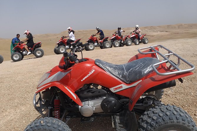 Quad Biking In The Rocky Desert of Agafay - The photo pauses and open desert views
