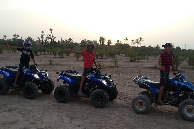 Quad, camel and dinner with show in the desert of Agafay - Getting comfortable on the quad