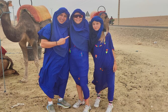 Quad excursion to the Agafay desert near Marrakech - Mint tea under a nomadic shelter