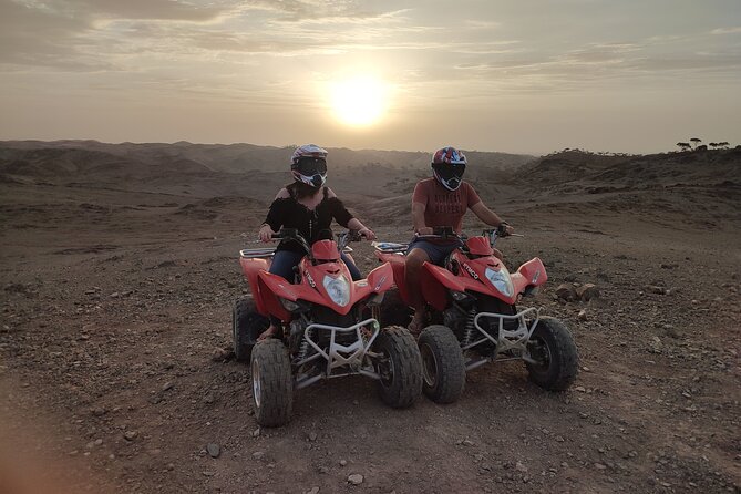 Quad excursion to the Agafay desert near Marrakech - The camel ride and borrowed Berber clothing