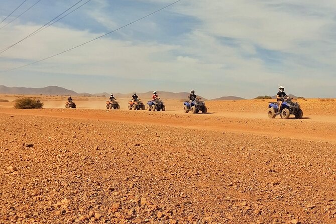 Quad in the Palmeraie of Marrakech - Getting comfortable on the quad before the ride